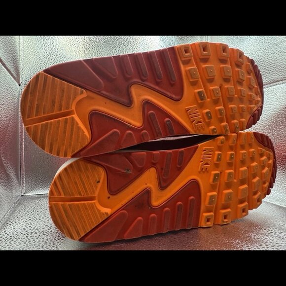 RARE🔥 Size 12 Nike Air Max 90 Essential Crimson Men's Sneakers 537384-600 - Picture 10 of 10